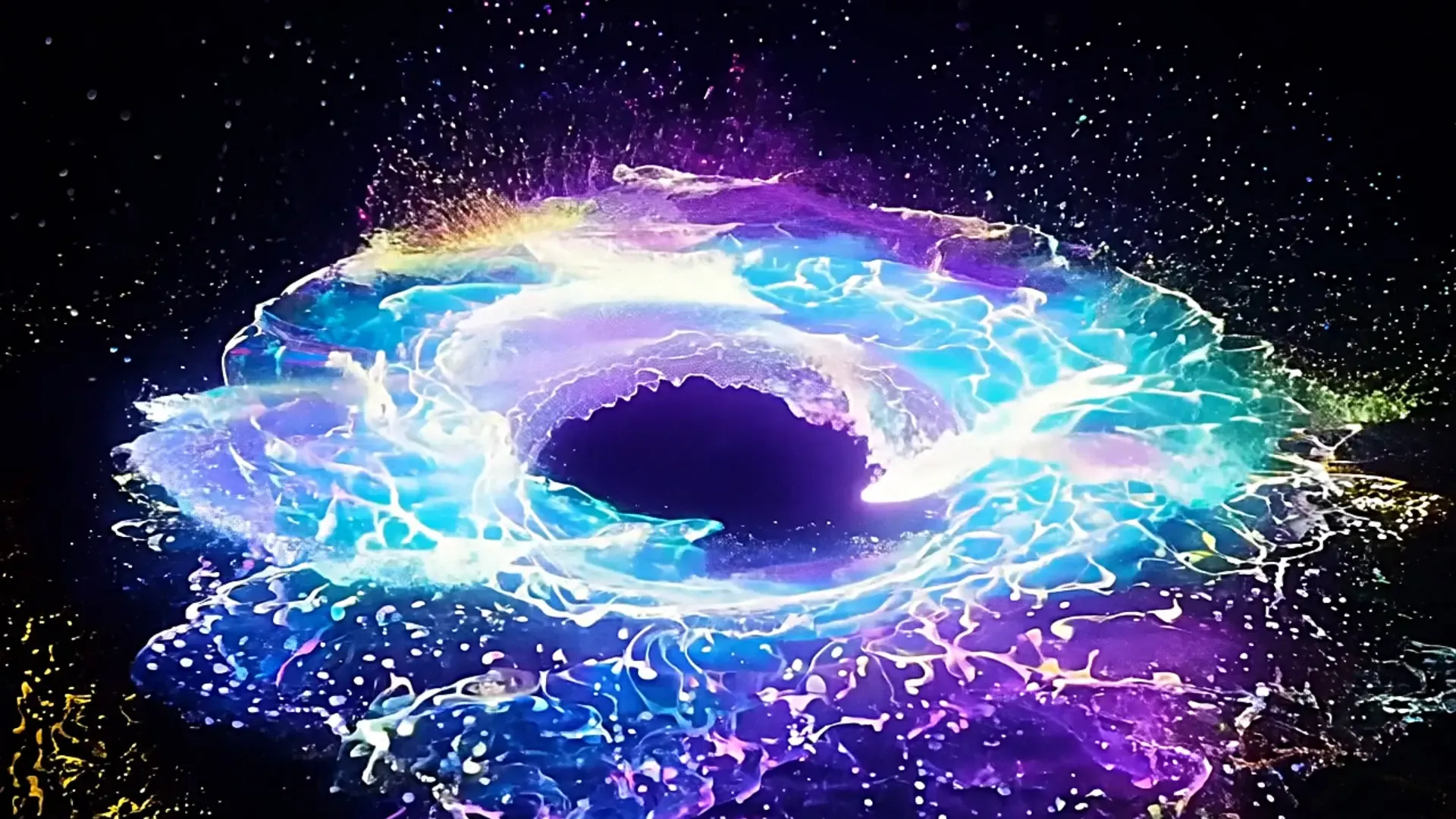 Interstellar Plasma Swirl Overlay Video for Space Themes